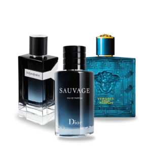 Box mit 3 Düften: Dior SAUVAGE, Yves Saint Laurent Y MEN und Versace EROS 100ml