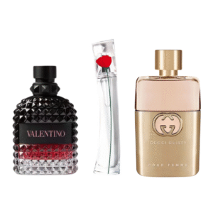 Box mit 3 Parfums: Gucci Guilty, Valentino Intense und Flower by Kenzo – 100 ml